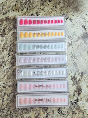 Static Nails Assorted Press-On Nail Set - Multi-Color Pack